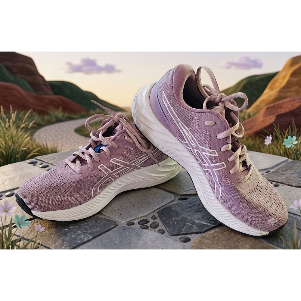 ASICS Gel‑Excite 9 Womens 6.5 Lilac Running Shoes 1012B182 AmpliFoam Lightweight